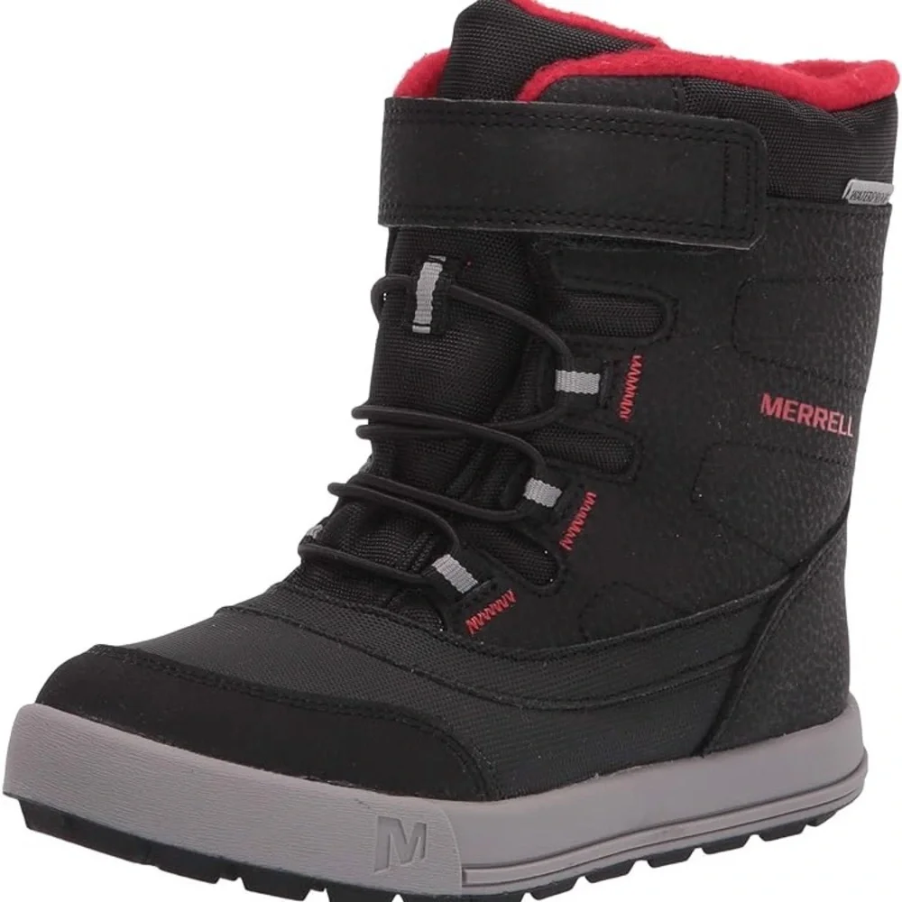 Kids Merrell‎ Unisex-Snow Storm Waterproof Black/Red/Grey.
